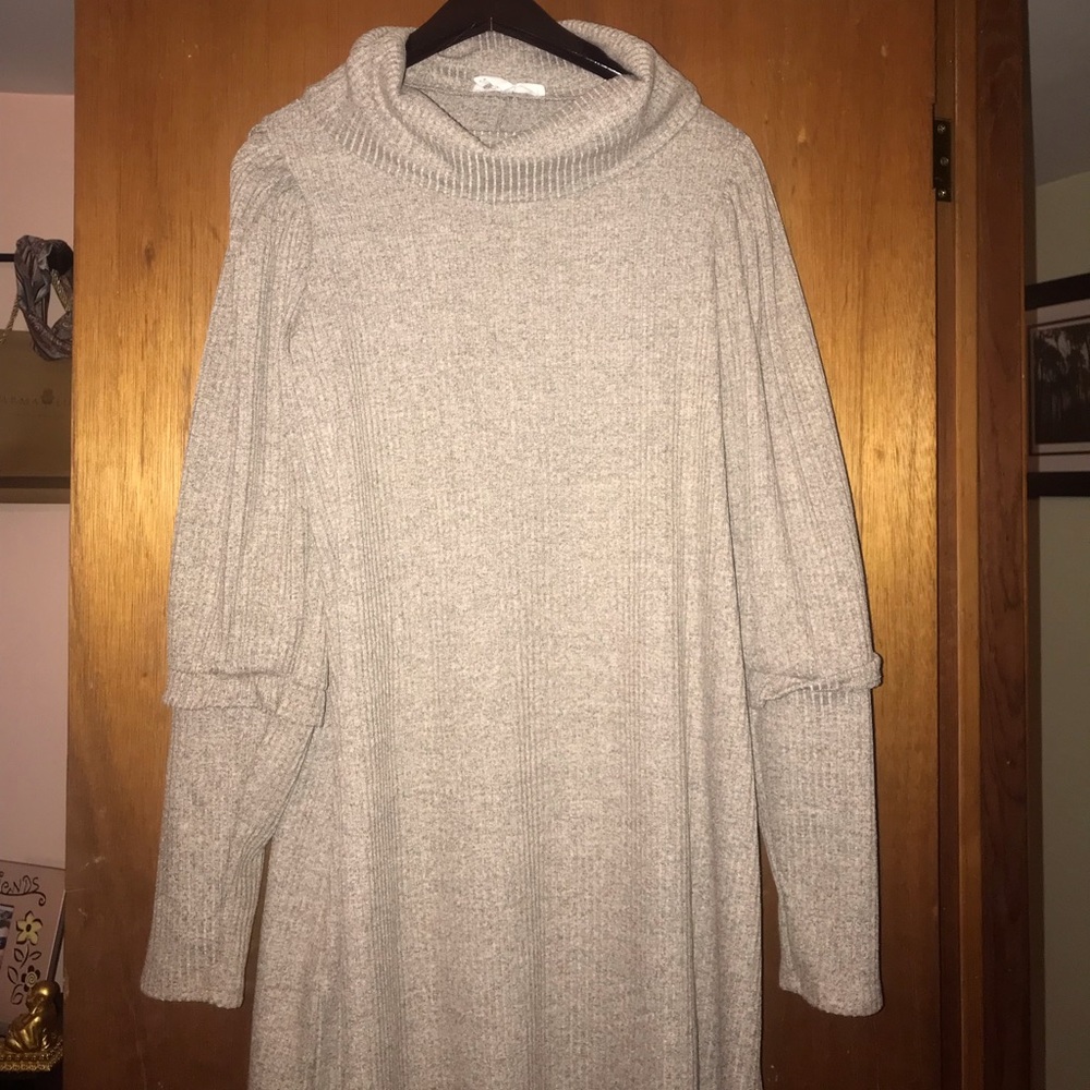 Cowl-neck sweater dress. Never worn.